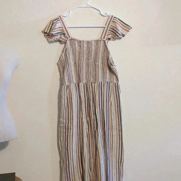 Sonoma Beachy Striped Sundress with Pockets size 0X - Picture 2 of 6